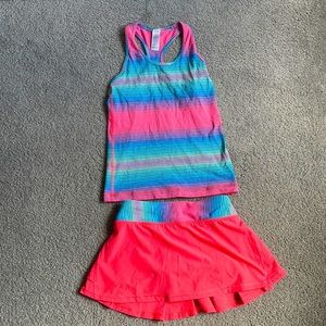 Ivivva by Lululemon girls matching set size 6